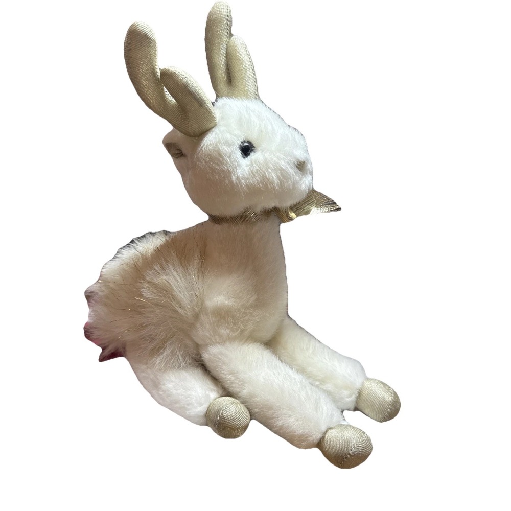 Vintage Holiday Christmas Russ Berrie GLISTEN Reindeer Plush Stuffed Animal‎ 9"